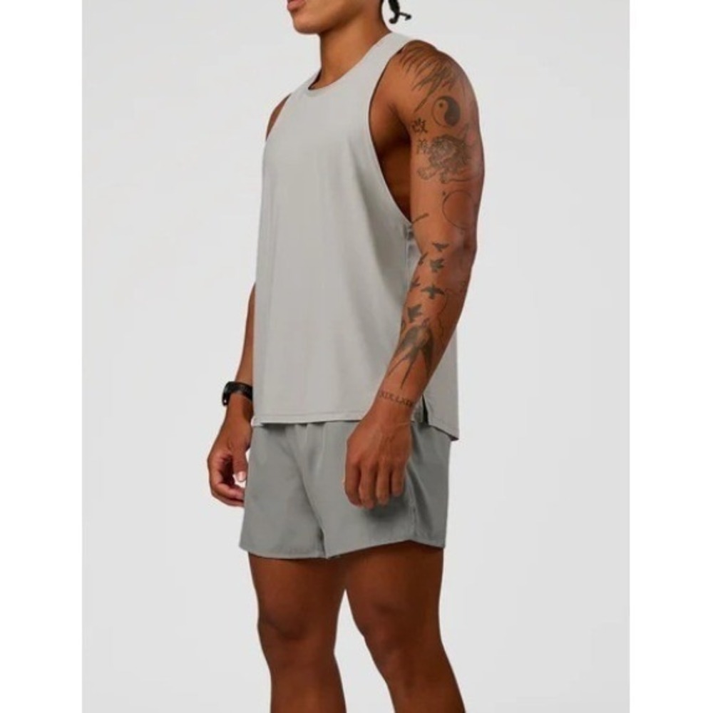 LSKD Pace 5" Lined Performance Shorts Alloy Gray Mens Size Medium NWT NEW - Picture 10 of 16